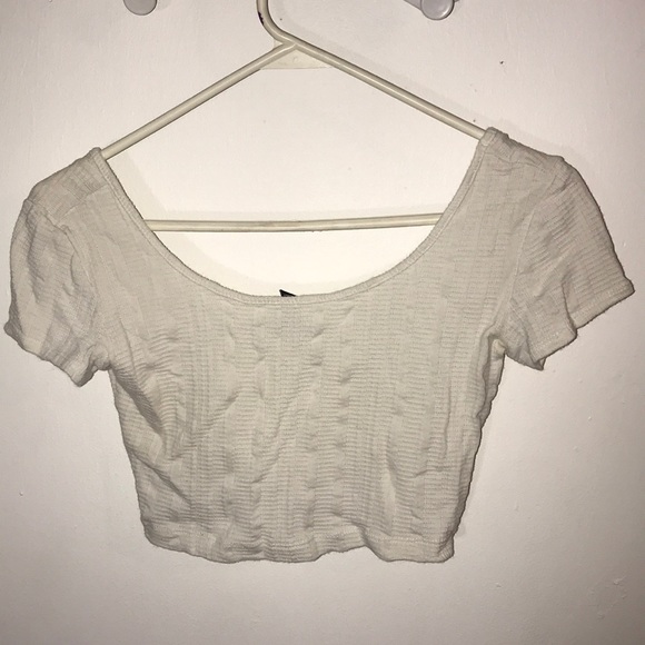 White Crop Top - Picture 1 of 2